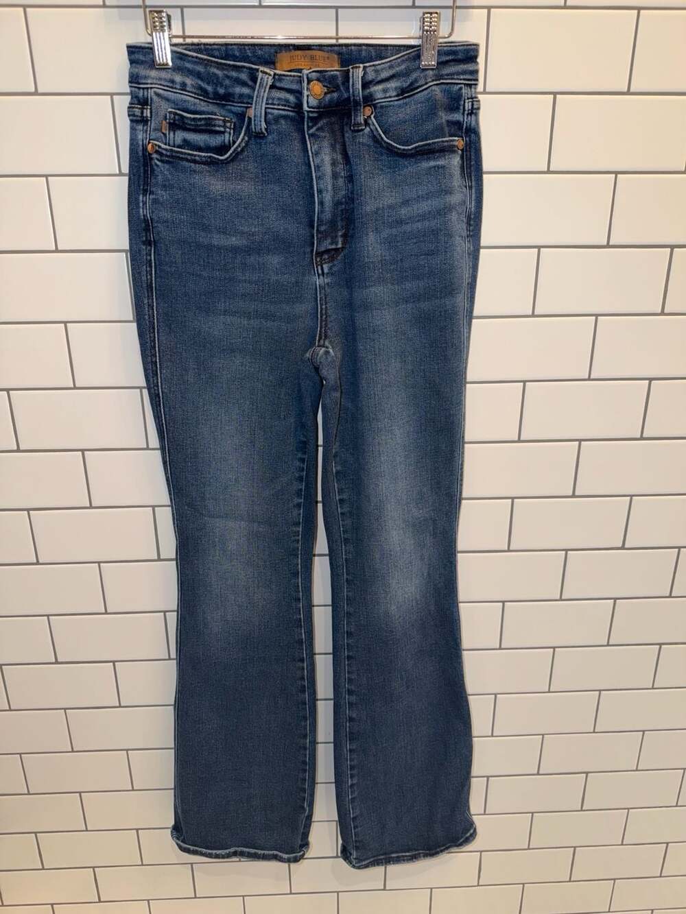 Judy Blue Los Angeles Style JB88786 DK-R High Rise Flare Jeans size 7